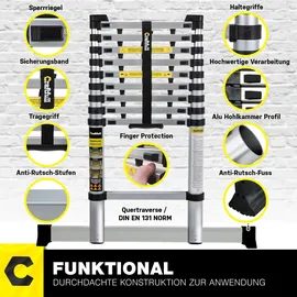 Craftfull Teleskopleiter 4 Stufen