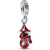 Pandora Hängender Spider-Man Charm-Anhänger Rot Silber 792323C01