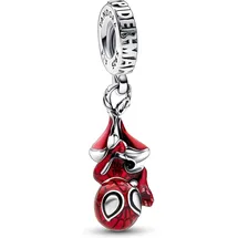 Pandora Hängender Spider-Man Charm-Anhänger Rot Silber 792323C01