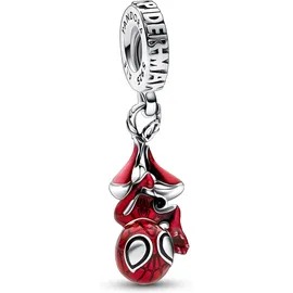 Pandora Hängender Spider-Man Charm-Anhänger Rot Silber 792323C01