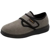Fischer Fischer-Markenschuh Ortho Hausschuh mit Klettverschluss, Weite K, Frotteefutter,