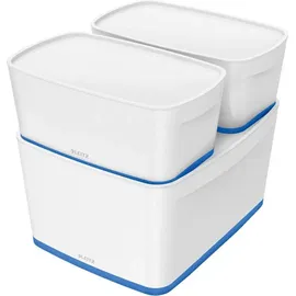 Leitz MyBox Aufbewahrungsbox 31,8 x 19,1 x 12,8 cm 1-tlg. blau/weiß