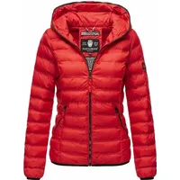 NAVAHOO Damen Stylische Steppjacke Übergangsjacke mit Kapuze Neevia