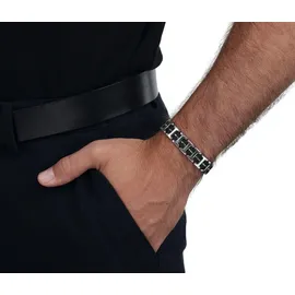 Amor Armband Edelstahl Kautschuk Silber 9352524 Größe 22 cm