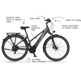 Fischer Viator 5.0i 2022 28 Zoll RH 44 cm Damen schiefergrau matt