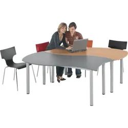 SoooRounD "Tafelrunde Quadrat" 2x WI168 (1x Grau, 1x Buche)