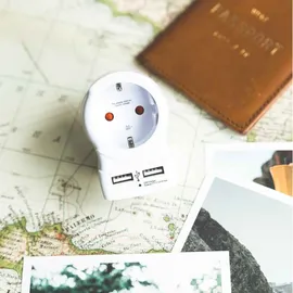 SKROSS Adapter Weiß