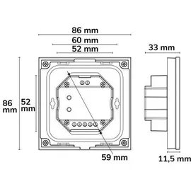 ISOLED Sys-Pro RGB+weißdynamische Beleuchtung-Fernbedienung