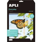 APLI 12080 Everyday Fotopapier, A4, 180 g, 20 Blatt