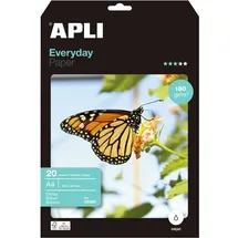 APLI 12080 Everyday Fotopapier, A4, 180 g, 20 Blatt