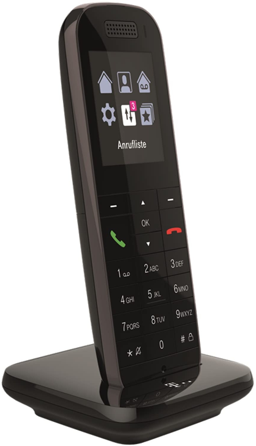 Telekom Speedphone 52 schwarz, DECT, 2,4 Zoll Farbdisplay, HD Voice, BRANDNEU