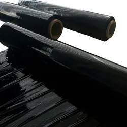 Leonado Vicenti Stretchfolie Palettenfolie Wickelfolie Umzugsfolie Schwarz 115m 500mm 25my 6er Pack