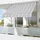 Konifera Klemmmarkise 200 x 120 cm Grau/Weiß