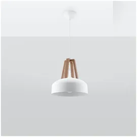 Sollux Lighting Casco 1-flg. 40 cm weiß/Natur Holz