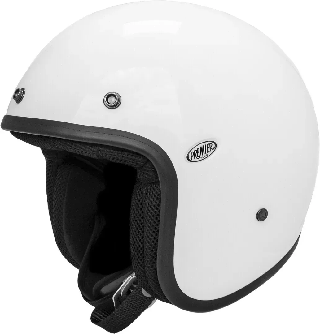 Premier Vintage Classic U8 Jet helm, zwart-wit, S Voorman