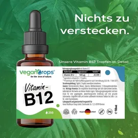vegan drops Vitamin B12 Tropfen 250 St.