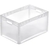 Proregal Transparenter Eurobehälter LightLine mit Offenem Griff HxBxT 32 x 40 x 60 cm 66 Liter Eurobox Transportbox