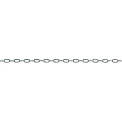 PÖSAMO Uhrkette schwarz 1,4mm (130x60) (Inh. 25 m)