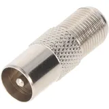 goobay F-Adapter: F-Buchse > IEC/Koax-Stecker