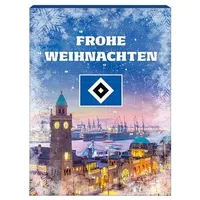 Hamburger SV Premium Adventskalender gefüllt inkl. Poster + Lesezeichen & Aufkleber Wir lieben Fussball