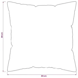 vidaXL KopfKissen Fulda 80 x 80 cm Weiß