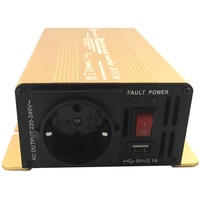 Wechselrichter - Spannungswandler 12V 300 bis 3000 Watt reiner SINUS mit echtem Power USB 2.1A Gold Edition ... (300-600 Watt)