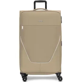 Stratic taska 4-Rollen Trolley L 76 cm mit Dehnfalte taupe