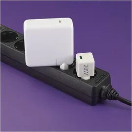 Hama Schnellladegerät USB-C Super-Mini-Charger PD 20 W Weiß