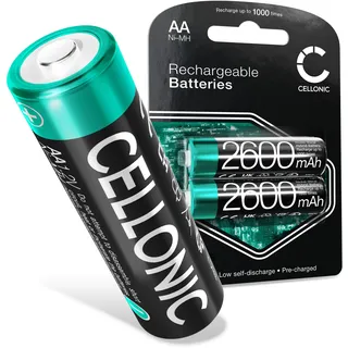 CELLONIC, Akku kompatibel mit Siemens Gigaset C620, Gigaset C620A, Gigaset C620H (2600mAh, 2X 1.2V) Ersatzakku 2X AA Mignon LR6