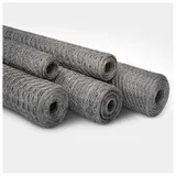 Floordirekt Drahtzaun Verzinkt Maschenweite 13 mm Höhe 50 cm Länge 10 m Silber
