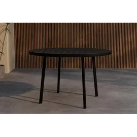 venture home Giardini Gartentisch Ø 120 x 75 cm Schwarz