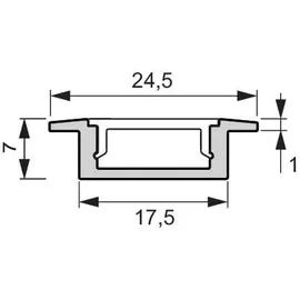 L&S London LED Leuchtenprofil Einbau