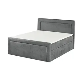 jette home Boxspringbett Jette Frame ¦ grau ¦ Maße (cm): B: 164 H: 129