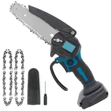 Mini Akku Kettensäge 6 Zoll für Bosch GBA/GBA ProCORE Akku, 18V Elektro Kettensäge Handkettensäge für Gartenarbeit, Holzschneiden und Beschneiden (Ohne Akku)