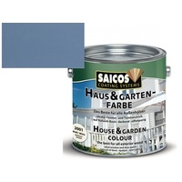 Saicos Haus- & Gartenfarbe 2500 Taubenblau + Geschenk zur Bestellung Größe: 2,5 L
