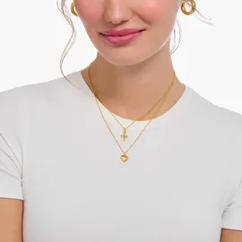 Thomas Sabo Kette mit Anhänger Herz-Anhänger Gold