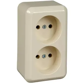 Elso Schuko-Steckdose 2-fach 16A perlweiß 1 St.