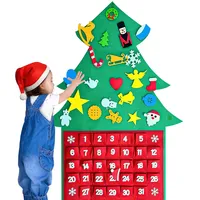 2024 Adventskalender Stoff zum Befüllen, Adventskalender zum Befüllen Wand mit 24 Taschen, Adventskalender zum Befüllen Aufhängen für Tür Wand Dekorationen