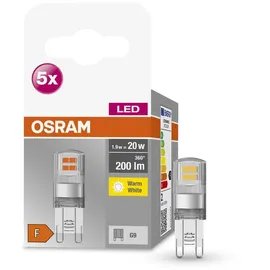 Osram LED-Lampe 4058075758049 1,9 W G9 warmweiß 5 St.