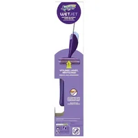 Swiffer WetJet Starter-Set für alle Bodenarten, mit Wischer, Reinigungslösung und Reinigungstüchern, entfernt hartnäckigen Schmutz und Rückstände