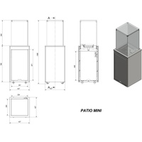 Terrassenheizer Patio Mini automatische Steuerung 8,2kW