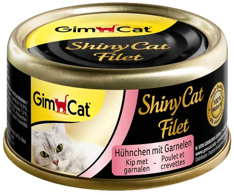 GIMCAT Shiny Cat Filet Chicken&Shrimp 70g