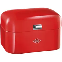Wesco Brotkasten WESCO "Single Grandy - Brotdose", rotorange, B:26,8cm H:17,5cm, Lebensmittelaufbewahrungsbehälter, Brotkasten, Lüftungslöcher auf der Rückseite, Metallschaniere
