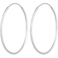 Elli Creolen Basic Klassisch Silber 925