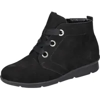 Waldläufer K-INGA Schnürboots, Stiefelette, Bequemschuh in Komfortweite K = extraweit schwarz 39,5 EU