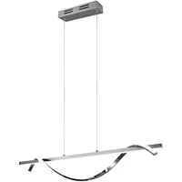 Trio Reality LED-Pendelleuchte Isabel 1-flammig Chrom 100 cm x 18 cm