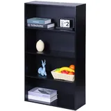 Relaxdays Bücherregal 60 x 108 x 24 cm Schwarz