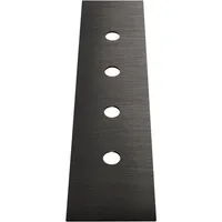 GESSI 4-Loch Dekor-Platte für Secur Box, - Metall schwarz