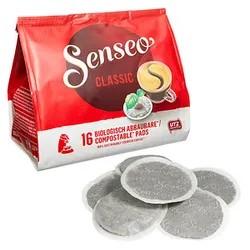 Senseo CLASSIC Kaffeepads, Arabica- und Robustabohnen 16 Pads