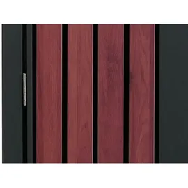 Proregal Mülltonnenverkleidung 125 x 260 x 84 cm schwarz